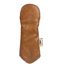 Sunfish: Duraleather Headcover (Driver, Fairway, Hybrid, or Set) - Brown Quilted