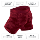 The Serenade | Red Velvet Ball Hammock Pouch® Boxer