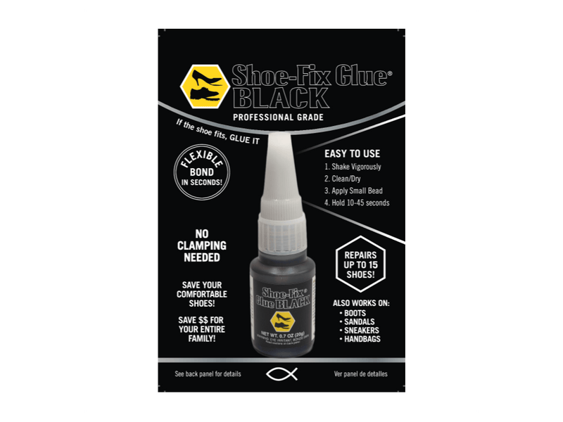 Shoe-Fix Glue Black: Professional Grade Shoe Repair Glue for Shoes, Sandals and More 1-Pack