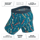 The Ski In Ski Out | Retro Ski Long Leg Ball Hammock® Pouch Underwear With Fly