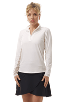 SanSoleil: Ladies UPF 50 SunGlow Zip Mock - 900434 Clothing
