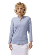 SanSoleil: Ladies UPF 50 SunGlow Zip Mock - 900434 Clothing