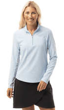 SanSoleil: Ladies UPF 50 SolTek Lux Long Sleeve Mock - 900622 Clothing