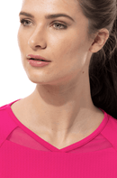 SanSoleil: Ladies Soltek Lux Long Diamond Neck Active Top - 900623 Clothing