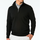 Fairway & Greene: Men's Baruffa Merino Quarter Zip Windsweater