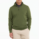 Fairway & Greene: Men's Baruffa Merino Quarter Zip Windsweater