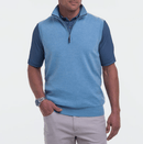 Fairway & Greene: Men's Baruffa Merino Quarter Zip Windvest
