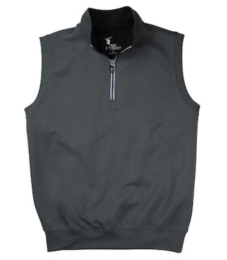 Fairway & Greene: Men's Caves Solid Quarter Zip Vest