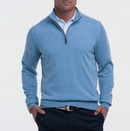 Fairway & Greene: Men's Baruffa Merino Quarter Zip Sweater