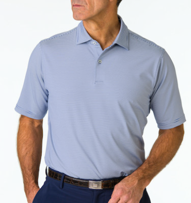 Fairway & Greene: USA Mini Stripe Jersey Polo