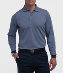 Fairway & Greene: Men's Long Sleeve Herringbone Natural Jersey Polo