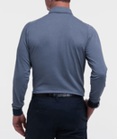 Fairway & Greene: Men's Long Sleeve Herringbone Natural Jersey Polo