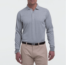 Fairway & Greene: Men's Long Sleeve Herringbone Natural Jersey Polo