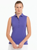 Fairway & Greene: Women's Sleeveless Charlotte Jersey Polo