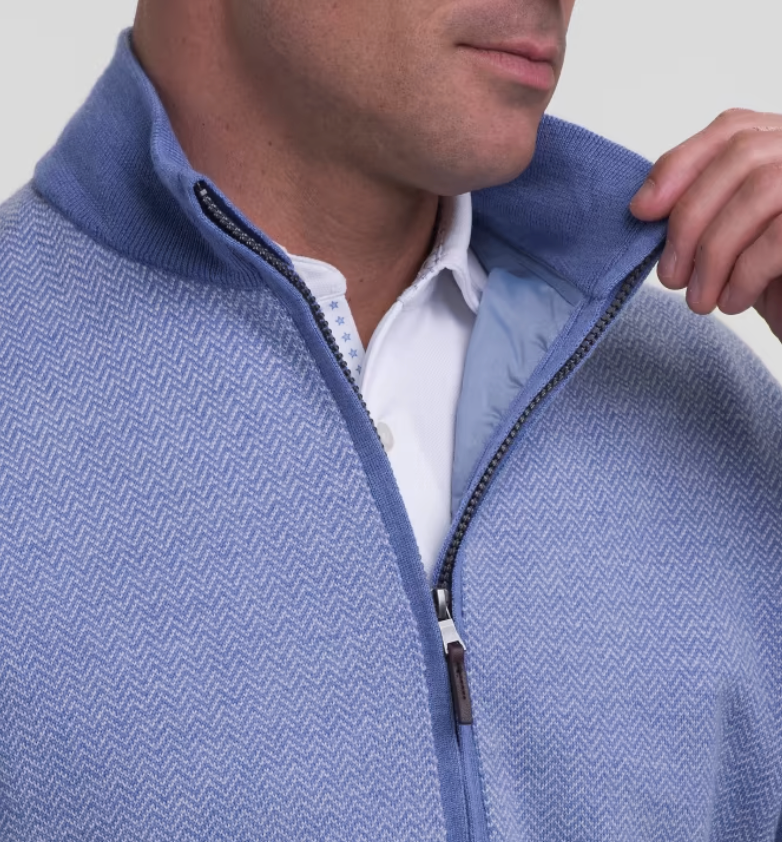Fairway & Greene: Men's Herringbone Windsweater