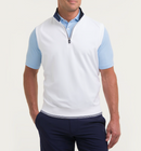 Fairway & Greene: Men's Neck Print Caves 1/4 Zip Vest