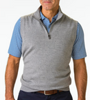 Fairway & Greene: Men's Baruffa Merino 1/4 Vest
