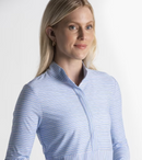 Fairway & Greene: Women's Fallon Snap Mock Polo