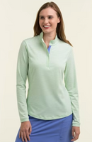 Fairway & Greene: Women's Mindi Zip Polo