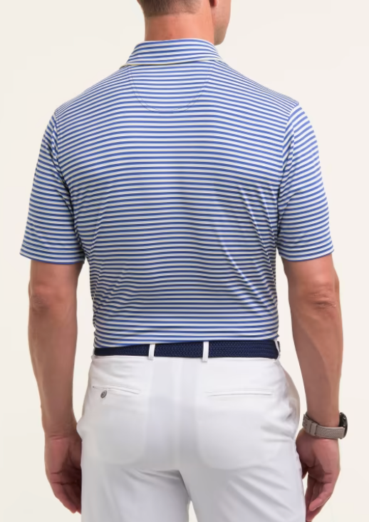 Fairway & Greene: Men's Sunset Stripe Jersey Polo