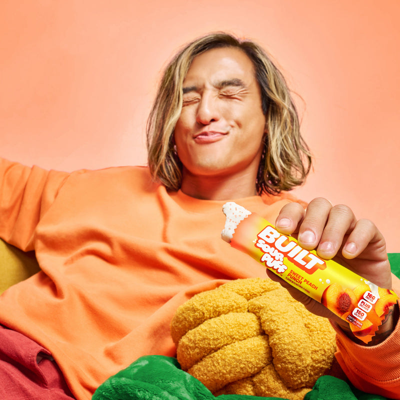 Sweet Peach Punch Protein Bars (Box of 12) by Built