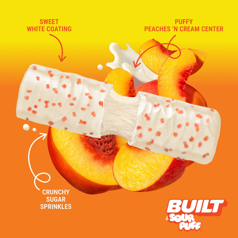 Sweet Peach Punch Protein Bars (Box of 12) by Built