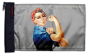 Rosie The Riveter 12"x18" Forever Wave Flag for Boats