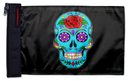 Sugar Skull 12"x18" Forever Wave Flag for Jeep Wrangler TJ 1996-2006