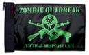 Zombie Outbreak Tactical Response Unit 12"x18" Forever Wave Flag for Jeep Wrangler JKU 4-Door 2007-2018