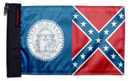 State Flag Georgia Old Style 12"x18" Forever Wave Flag for Jeep Wrangler JL 2-Door 2018-Present