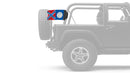 State Flag Georgia Old Style 12"x18" Forever Wave Flag for Jeep Wrangler TJ 1996-2006