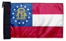 State Flag Georgia 12"x18" Forever Wave Flag for Golf Carts