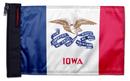 State Flag Iowa 12"x18" Forever Wave Flag for Boats