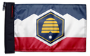 State Flag Utah 12"x18" Forever Wave Flag for Golf Carts