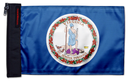 State Flag Virginia 12"x18" Forever Wave Flag for Jeep Wrangler JLU 4-Door 2018-Present