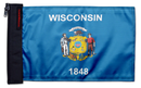 State Flag Wisconsin 12"x18" Forever Wave Flag for Jeep Wrangler LJ 2003-2006