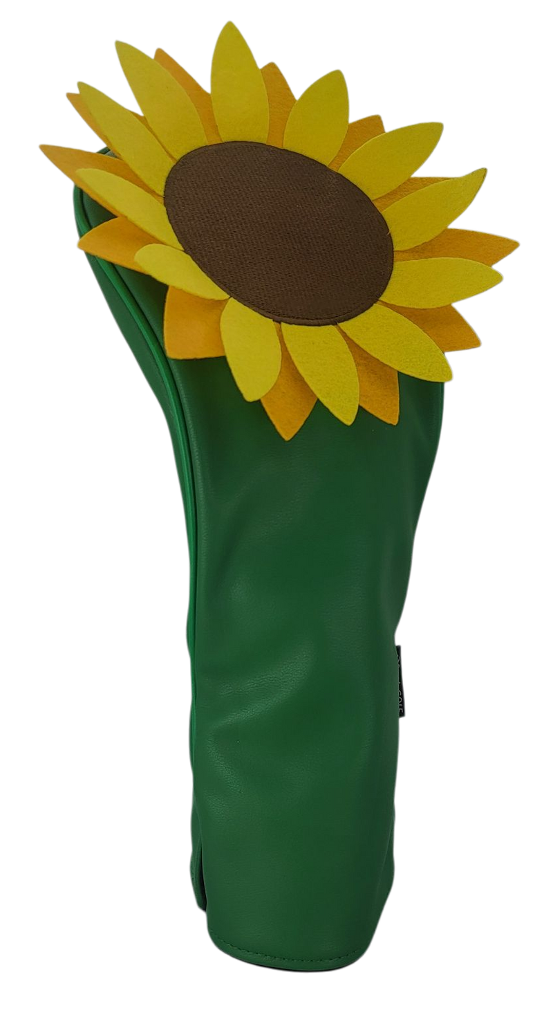 Golden Sunflower Embroidered Driver Headcover by ReadyGOLF