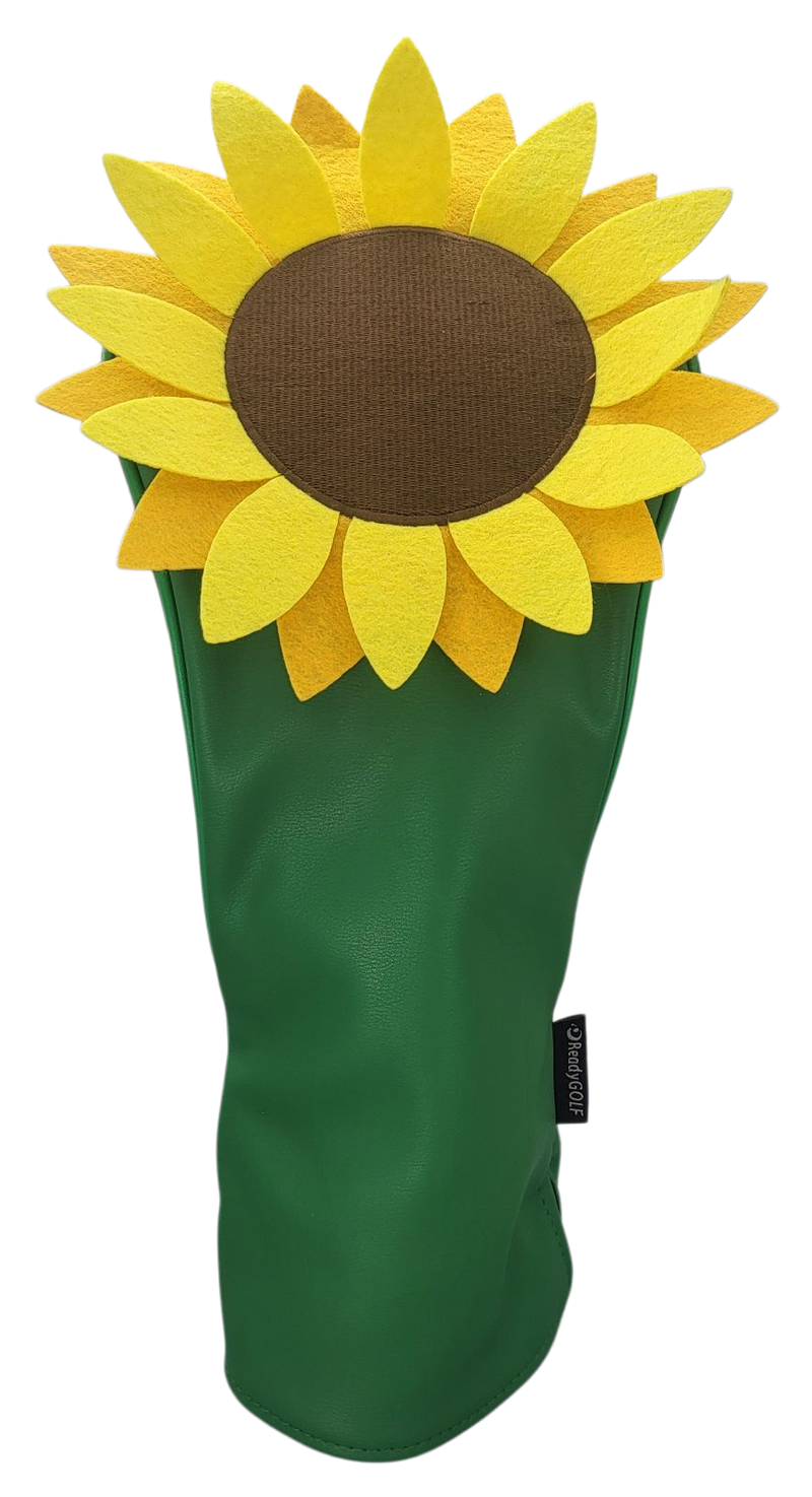 Golden Sunflower Embroidered Driver Headcover by ReadyGOLF