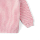 Classic Pink Knit Baby Sweater