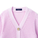 Classic Cardigan with Pockets in Lilac