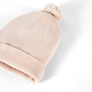 Knit Baby Pom Beanie in Beige