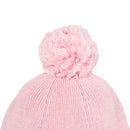Knit Baby Pom Beanie in Pink