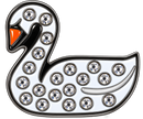 Swan Crystal Ball Marker & Hat Clip by ReadyGOLF