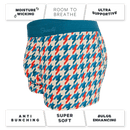 The Swanky | Retro Houndstooth Ball Hammock® Pouch Trunks Underwear