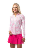 SanSoleil: Ladies UPF 50 SolCool Long Sleeve Zip Mock - 900463