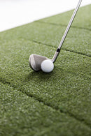 Beaver Tail Double Wide Golf Simulator Mat (4ft x 8.25ft) with the Most Realistic Hitting Strip Insert for Joint Injury Prevention