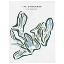 TPC Sawgrass Golf Course, Ponte Verda Beach Florida - Printed Golf Courses