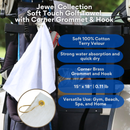 Pro Towels Blankets - Small Jewel Velour Golf Towel: Corner Grommet & Hook Pack of 6