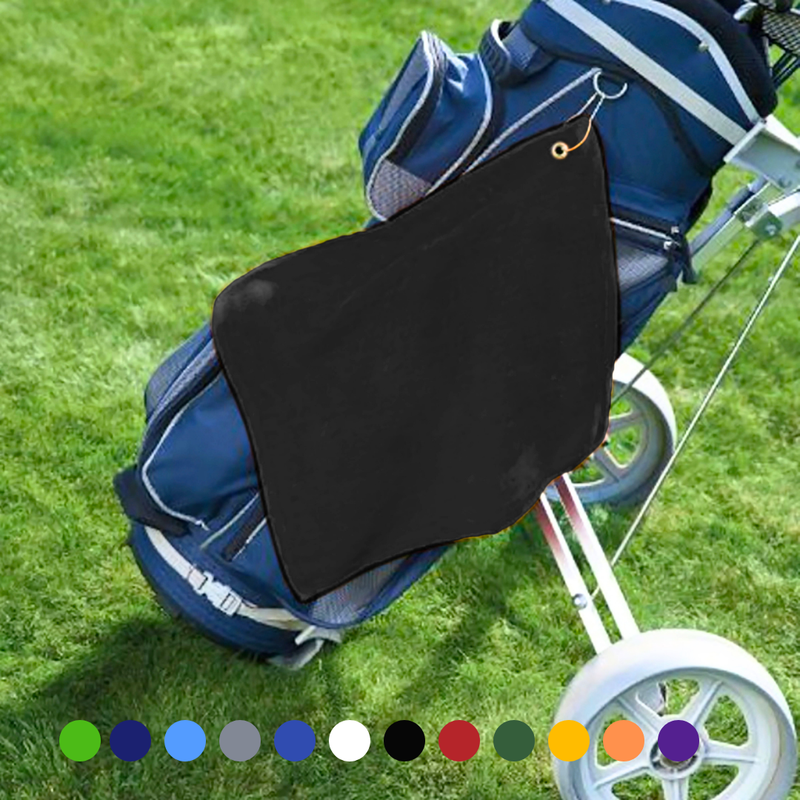 Pro Towels Blankets - Small Jewel Velour Golf Towel: Corner Grommet & Hook Pack of 6