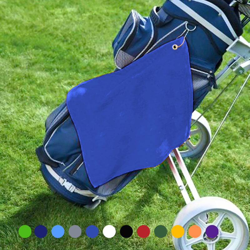 Pro Towels Blankets - Small Jewel Velour Golf Towel: Corner Grommet & Hook Pack of 6